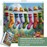 Rainbow Bird's Sock Party Jigsaw Puzzle 1000 Pieces