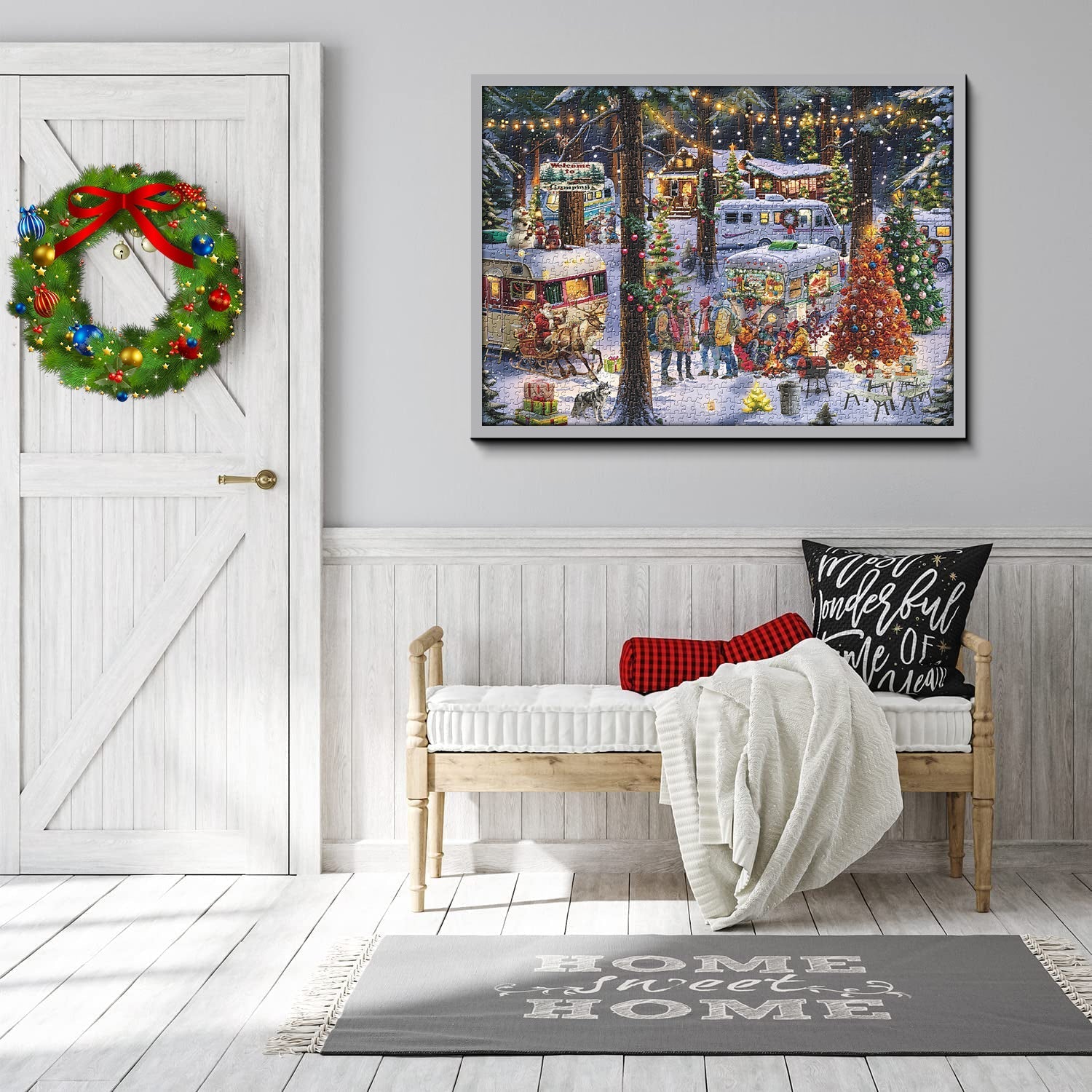 Puzzle da campeggio di Natale 1000 pezzi
