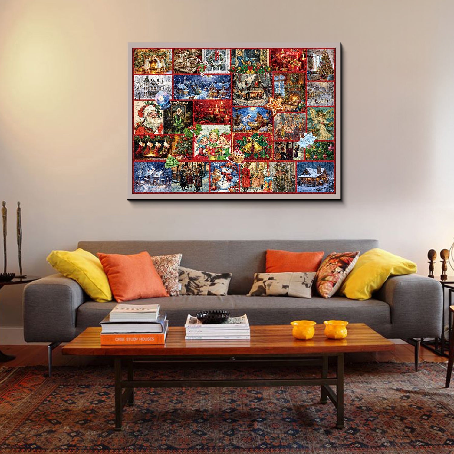 ILLUSTRAZIONE DI ILLUSTRAZIONE AVVENTIVO CALENDARIO AVVENTI PUALLE 1000 pezzi
