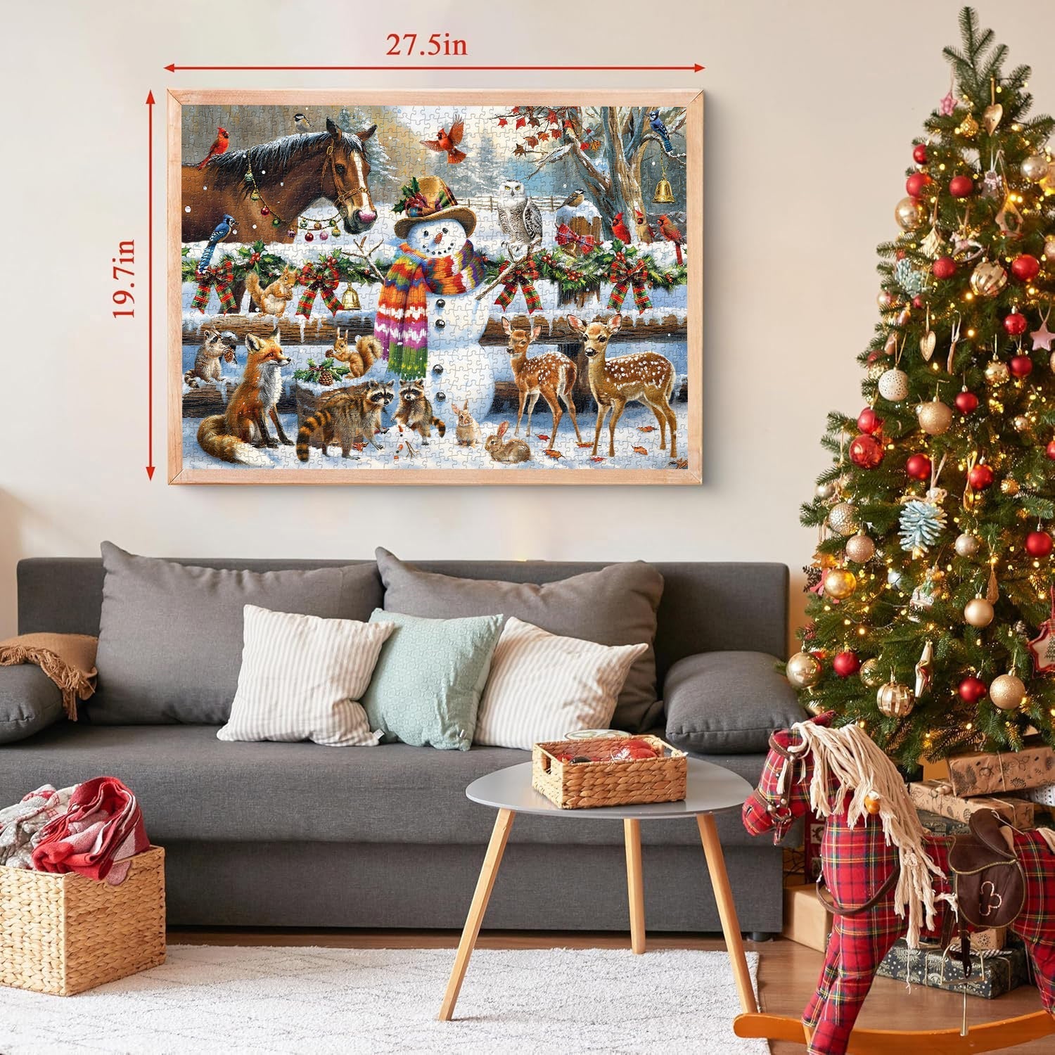 Pezzi 1000 pezzi per la festa per animali di Natale 1000 pezzi