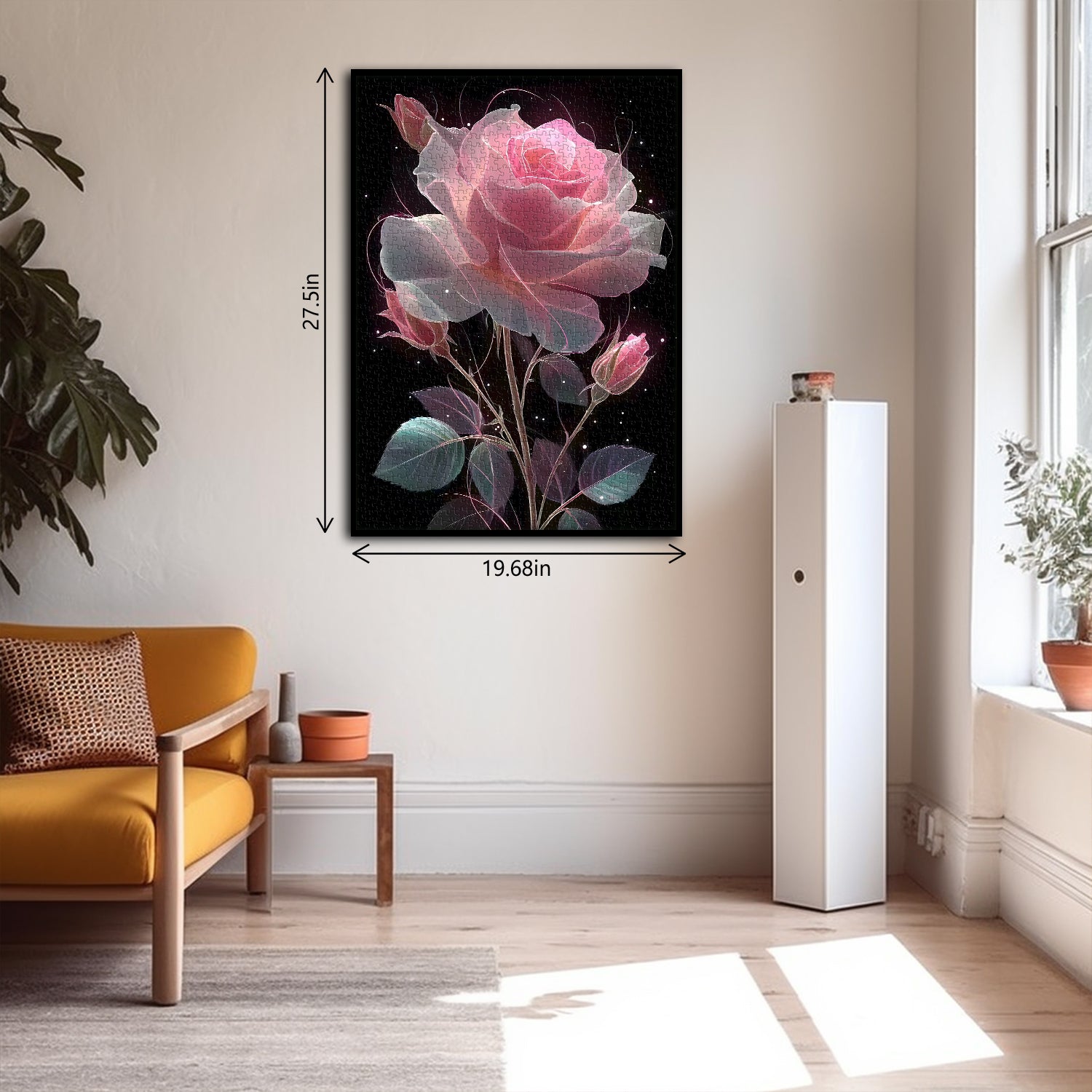 Regentropfen Rose Jigsaw Rätsel 1000 Stücke