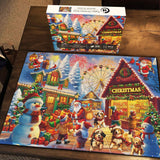 Happy Christmas Street Jigsaw Puzzle 1000 pezzi
