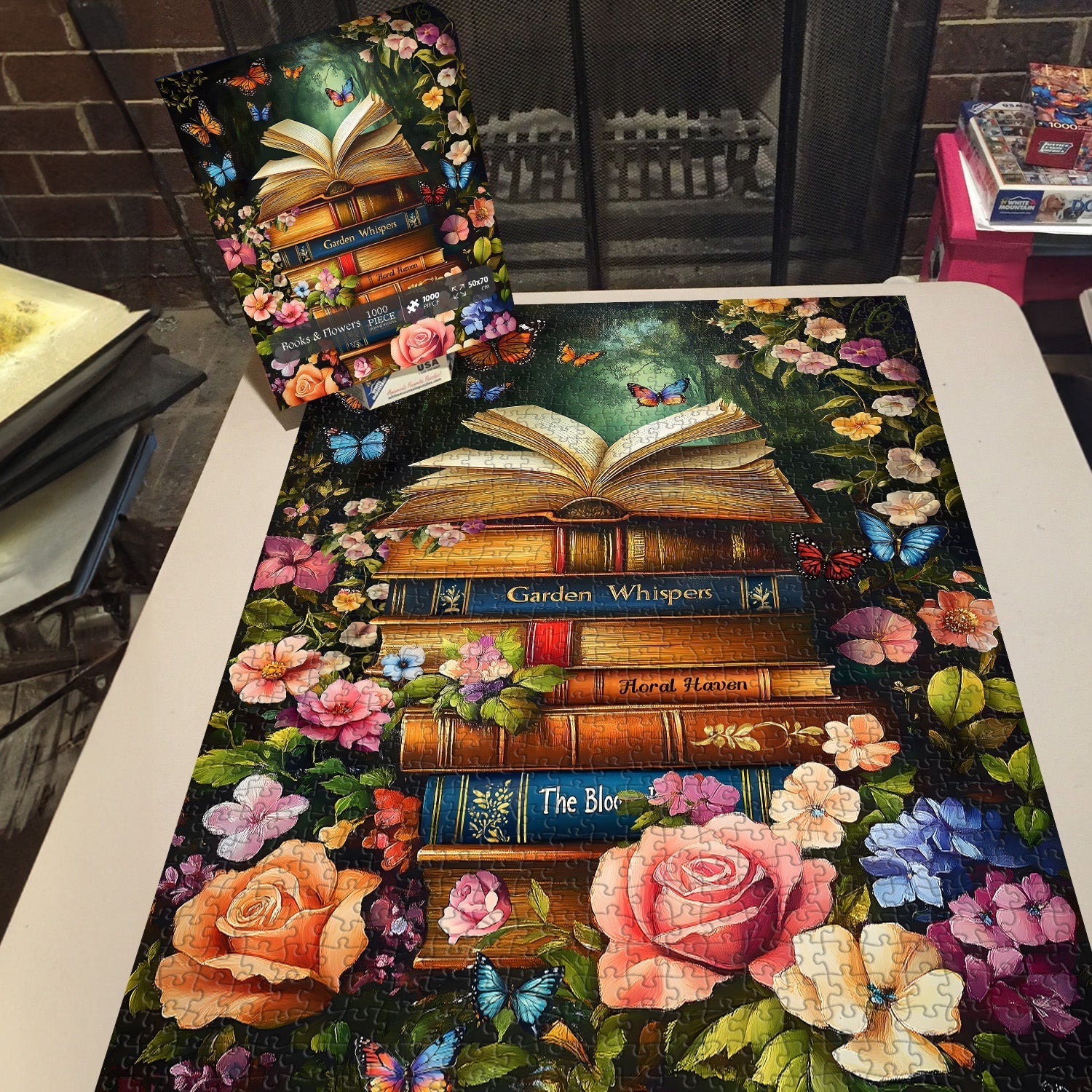 Libri e fiori puzzle puzzle 1000 pezzi