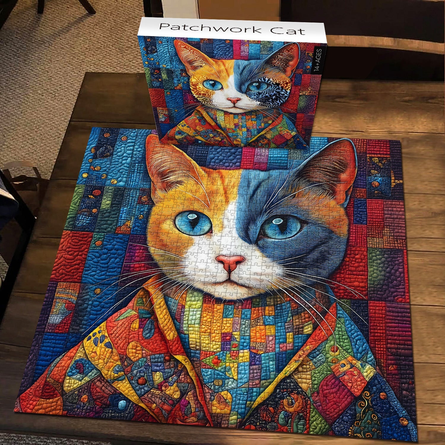 Patchwork -Katzen -Puzzles 1000 Stücke