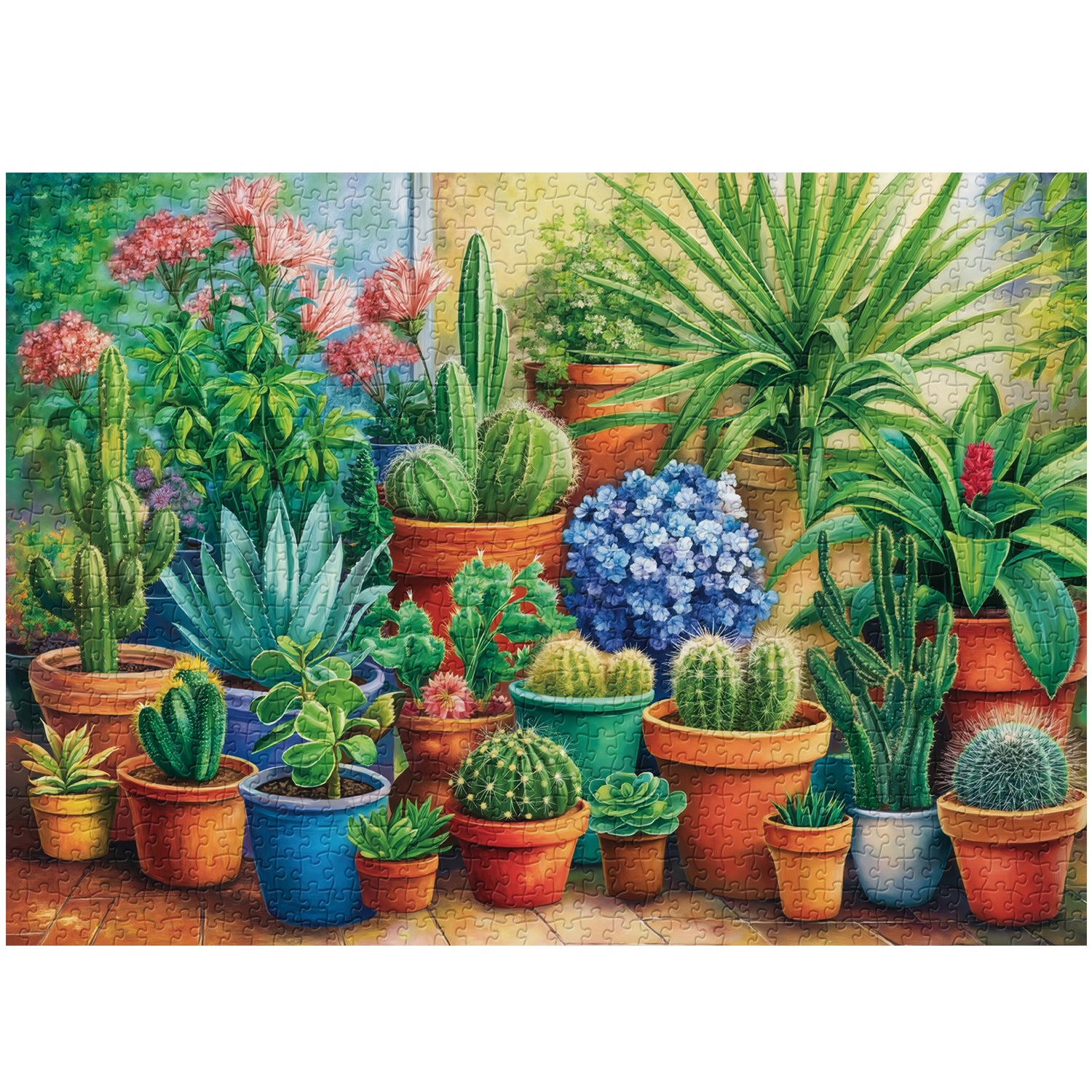 Chapapier floral puzzle 1000 pièces