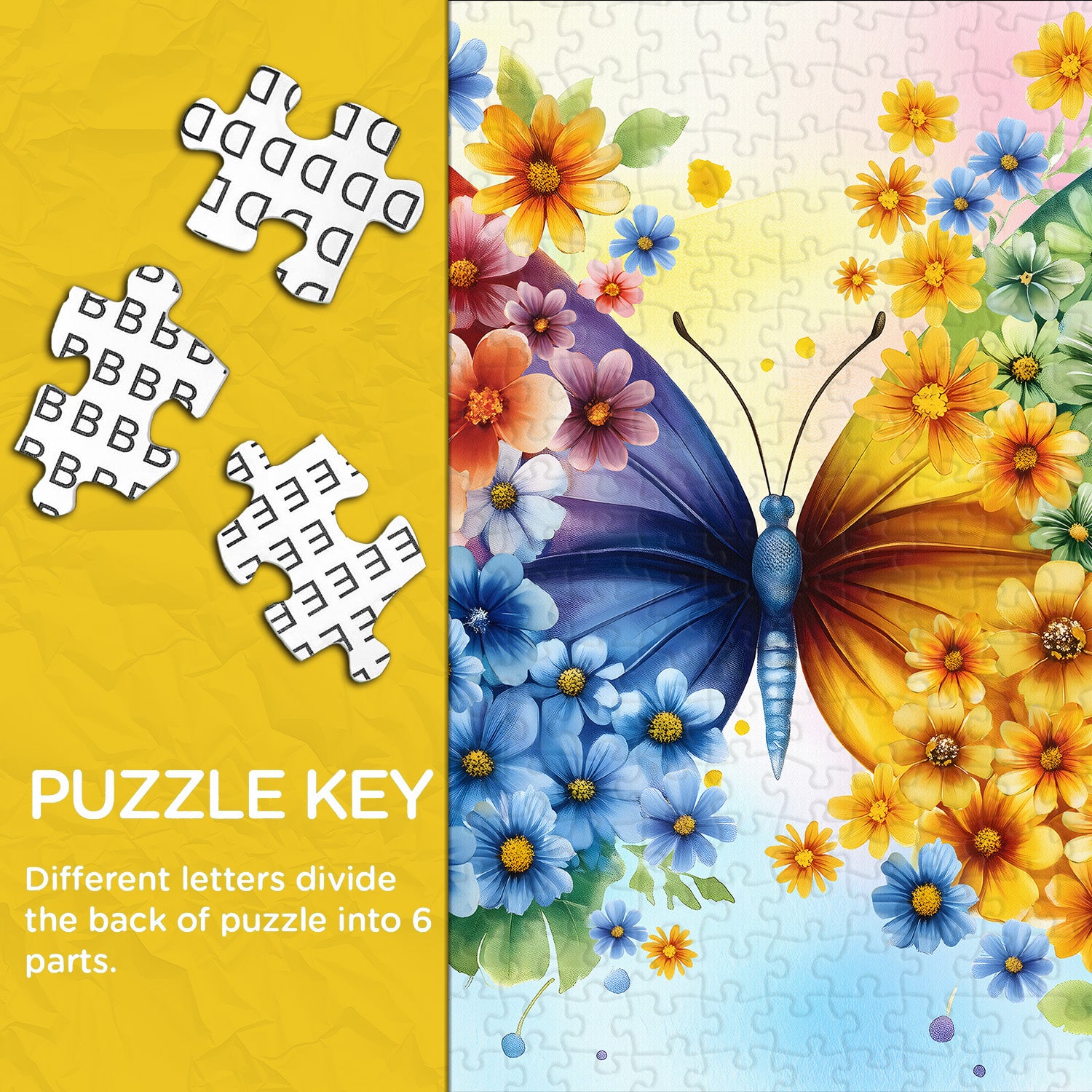 Blütenflügel -Puzzle 1000 Stücke