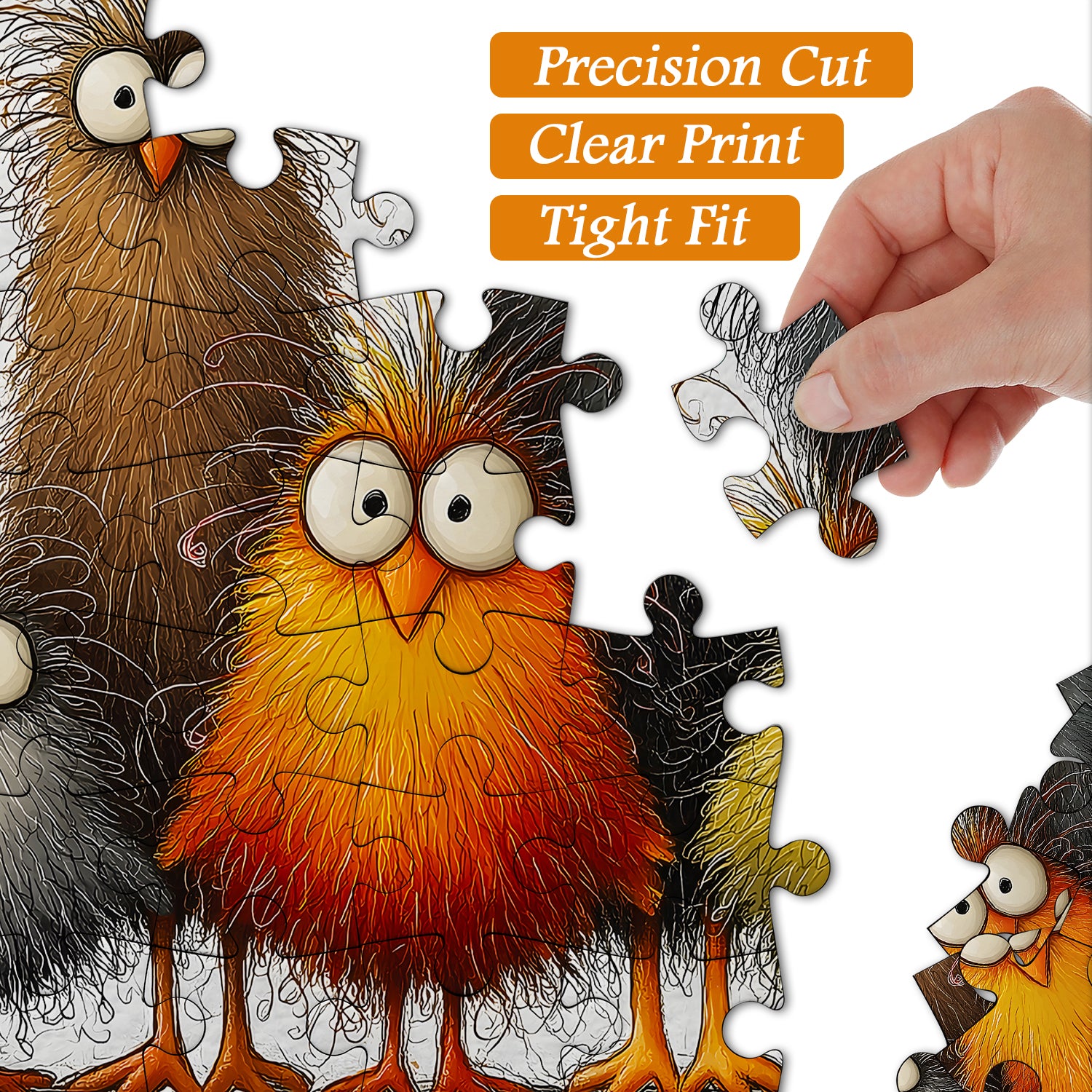 Abstract Chicken Jigsaw Puzzle 1000 Pieces