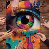 Puzzle puzzle per frenesia psichedelica 1000 pezzi