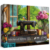 Puntadas del rompecabezas de primavera 1000 piezas