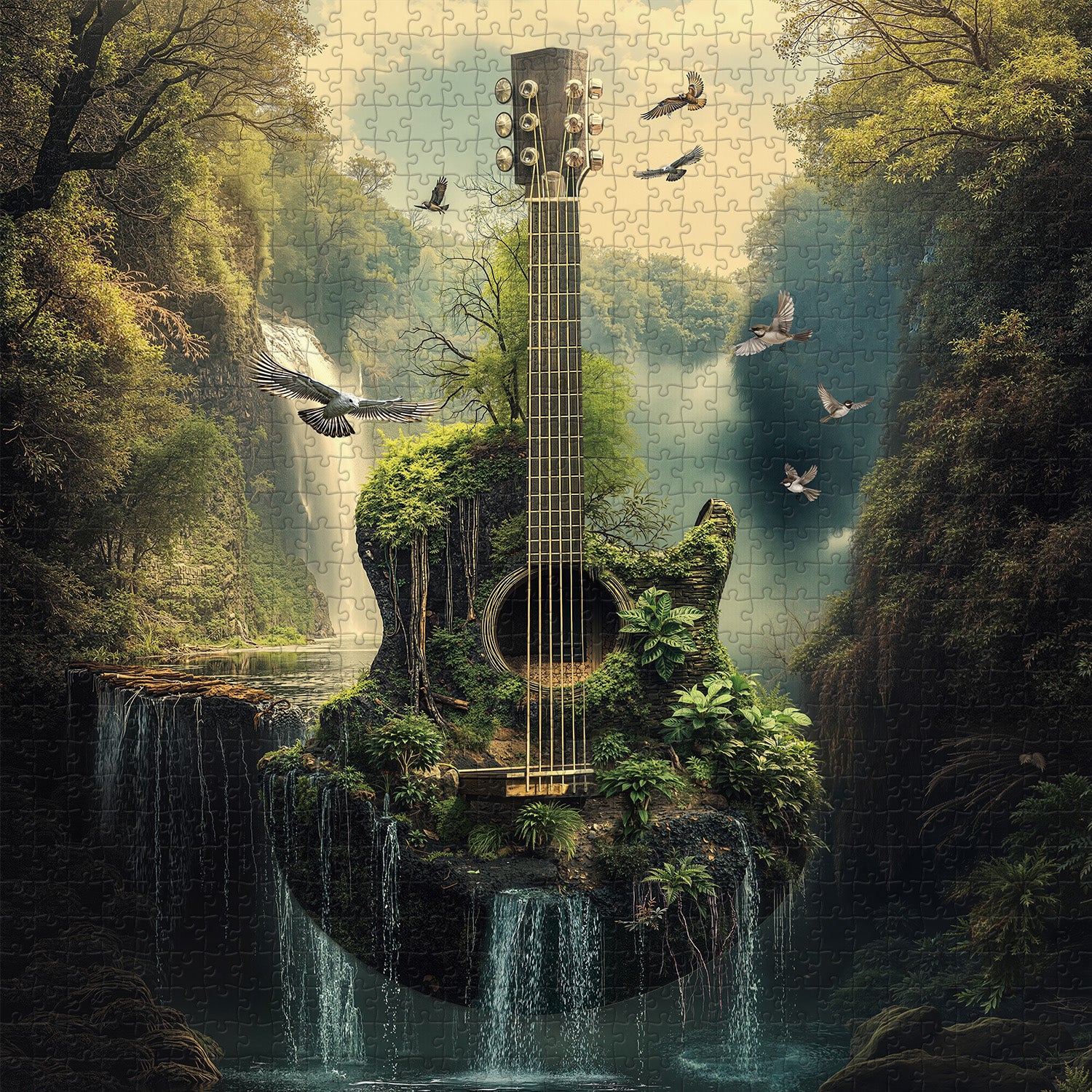 Puzzle a corda di foresta puzzle 1000 pezzi