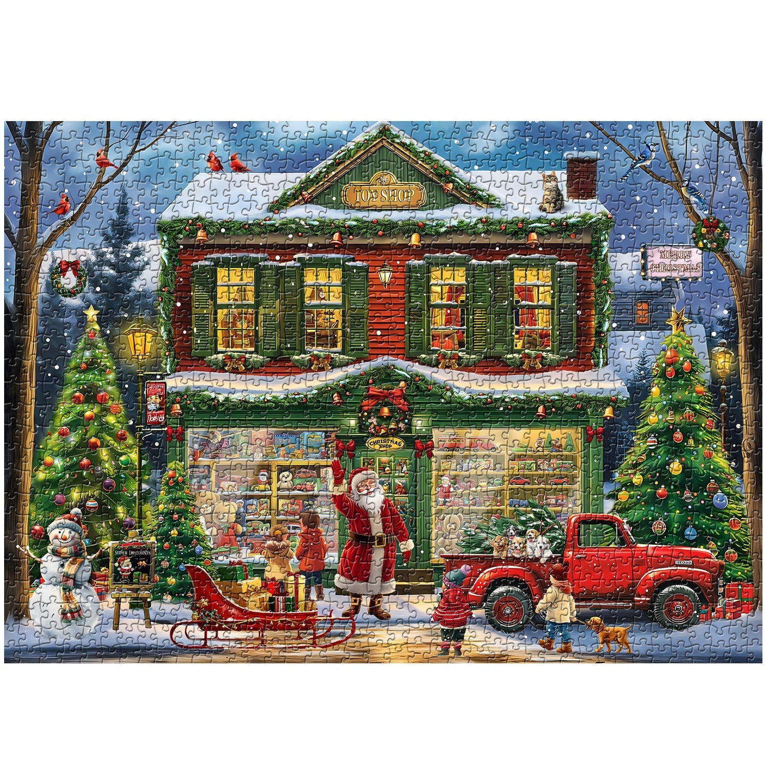 Weihnachtsspielzeuggeschäft Jigsaw Puzzle 1000 Stücke