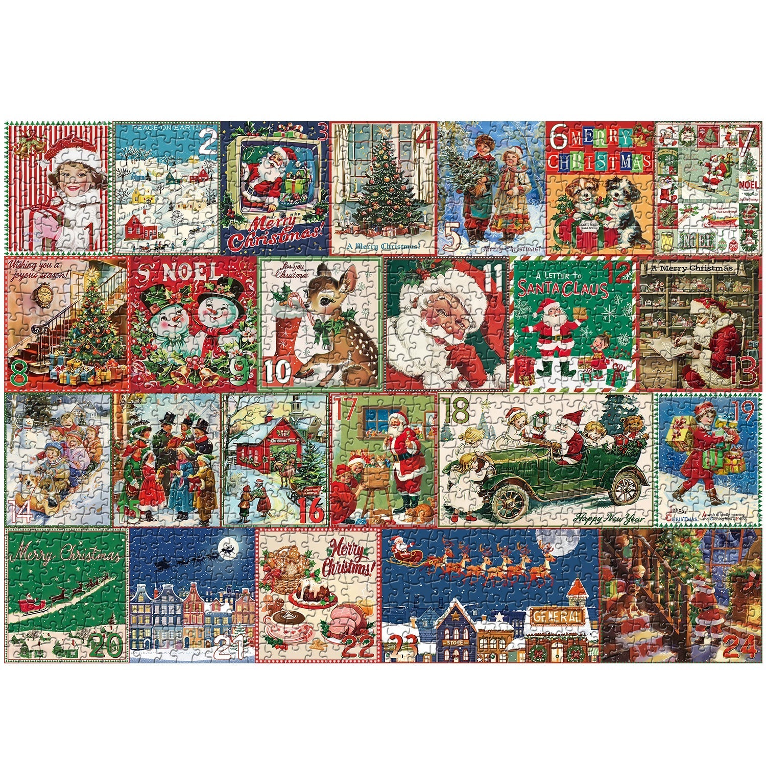 Calendario de Navidad Rompecabezas Puzzle 1000 piezas