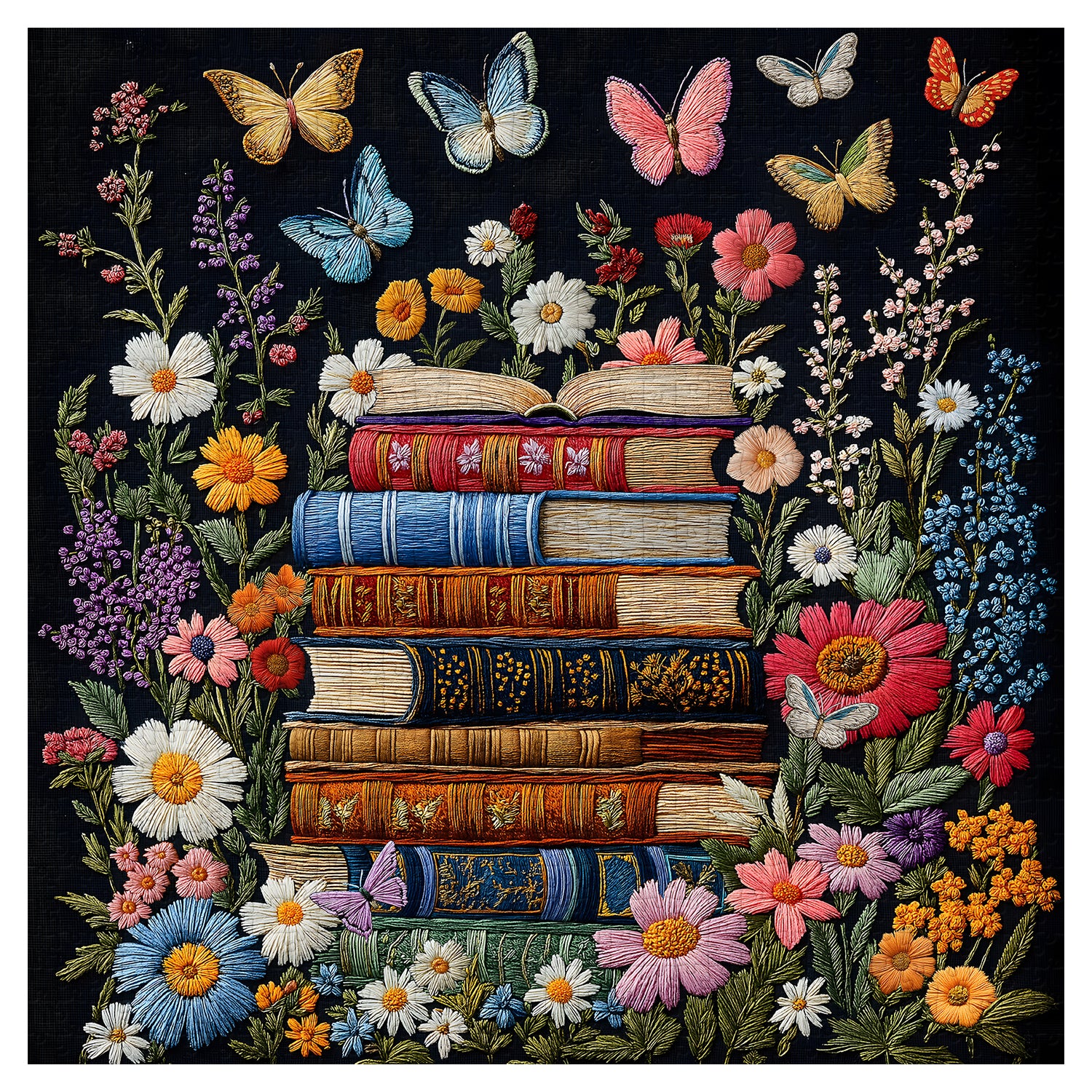 Fleurs et pages puzzles de puzzle 1000 pièces