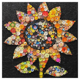 Pulsante girasole puzzle puzzle 1000 pezzi