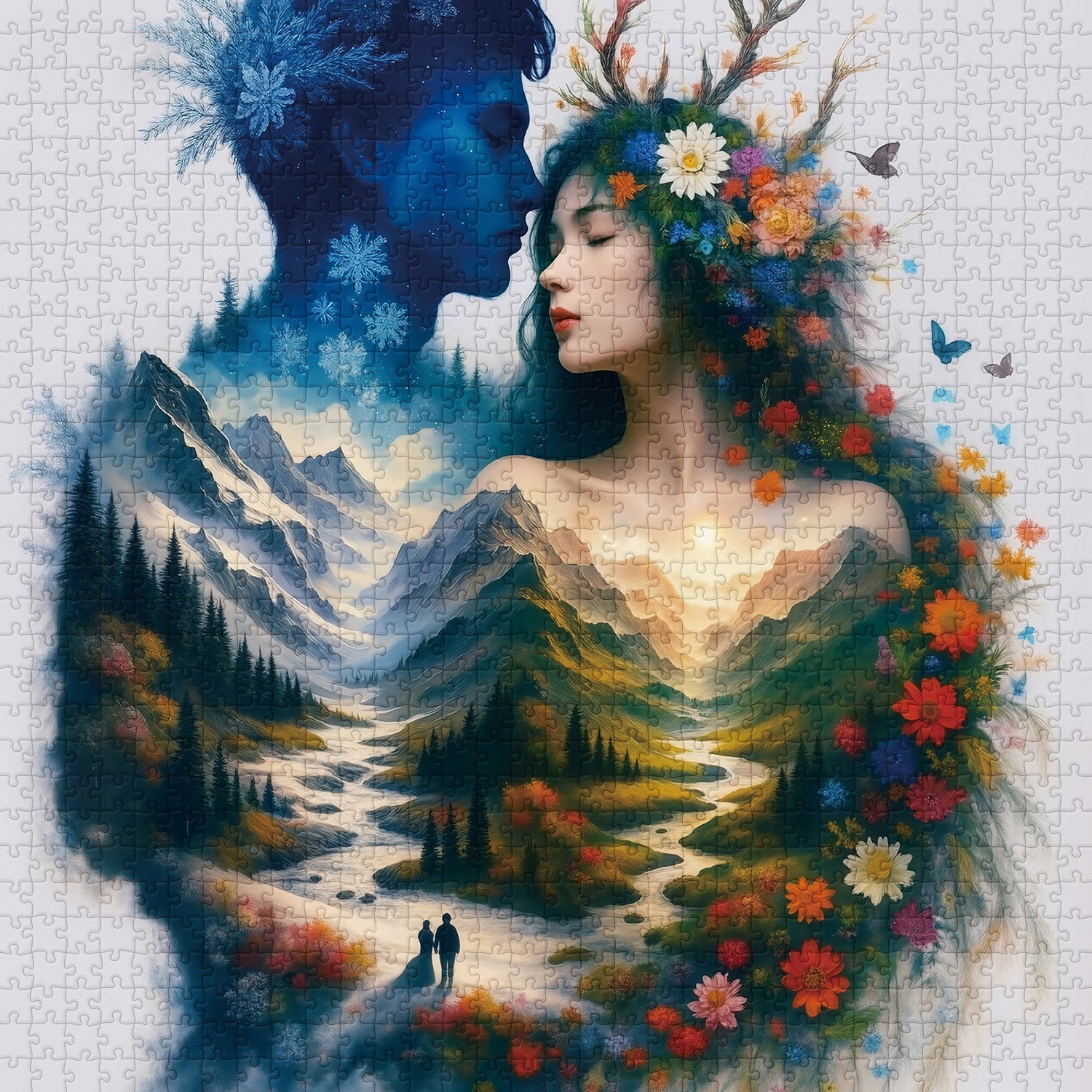 Puzzle puzzle per frenesia psichedelica 1000 pezzi