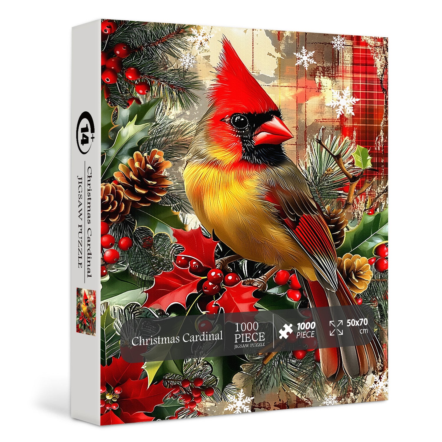 Christmas Cardinal Jigsaw Puzzle 1000 Pieces