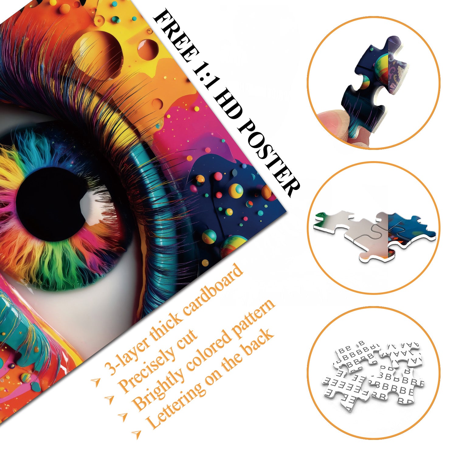 Puzzle puzzle per frenesia psichedelica 1000 pezzi