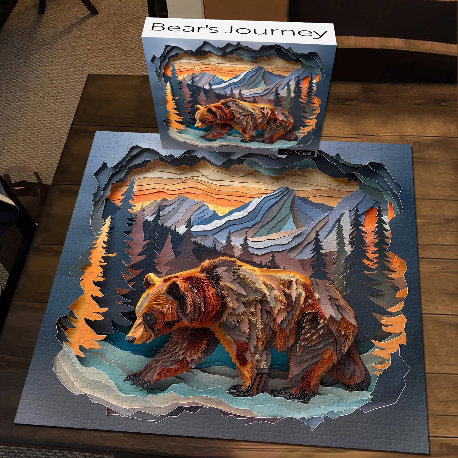 Puzzle de la puzzle de Bear's Journey 1000 pièces