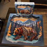Puzzle de la puzzle de Bear's Journey 1000 pièces