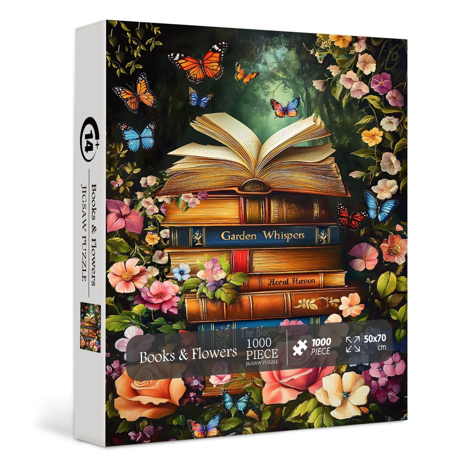 Libri e fiori puzzle puzzle 1000 pezzi