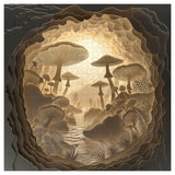 Puzzle foresta di funghi 1000 pezzi