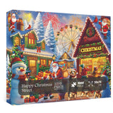 Frohe Christmas Street Jigsaw Puzzle 1000 Stücke