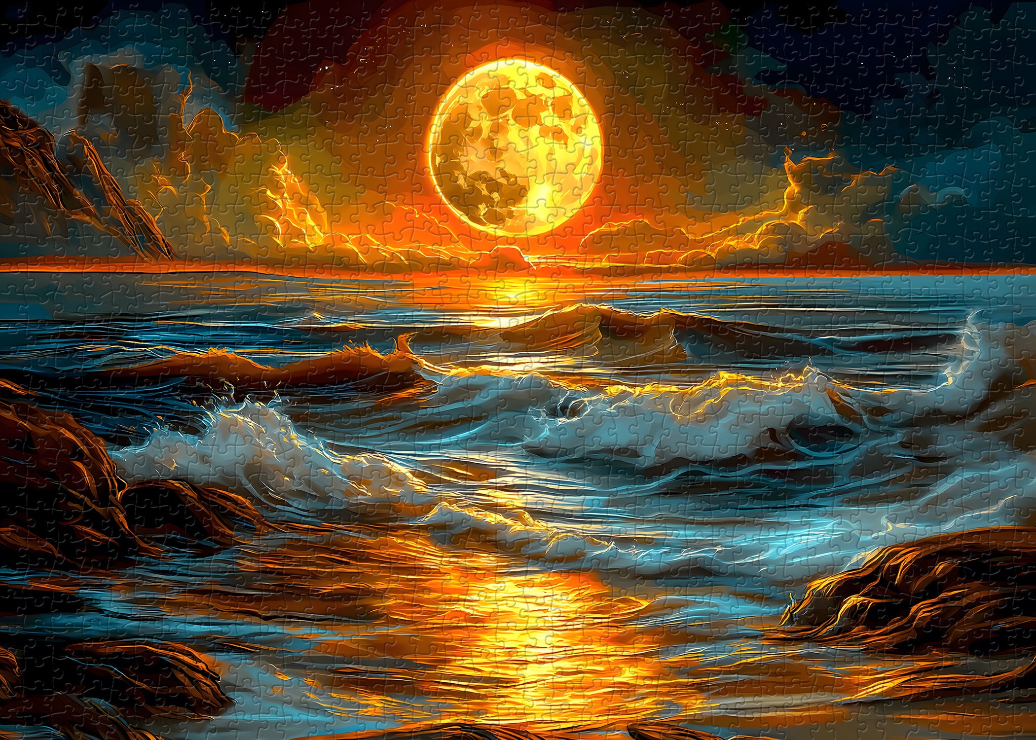 Puzzle puzzle per frenesia psichedelica 1000 pezzi