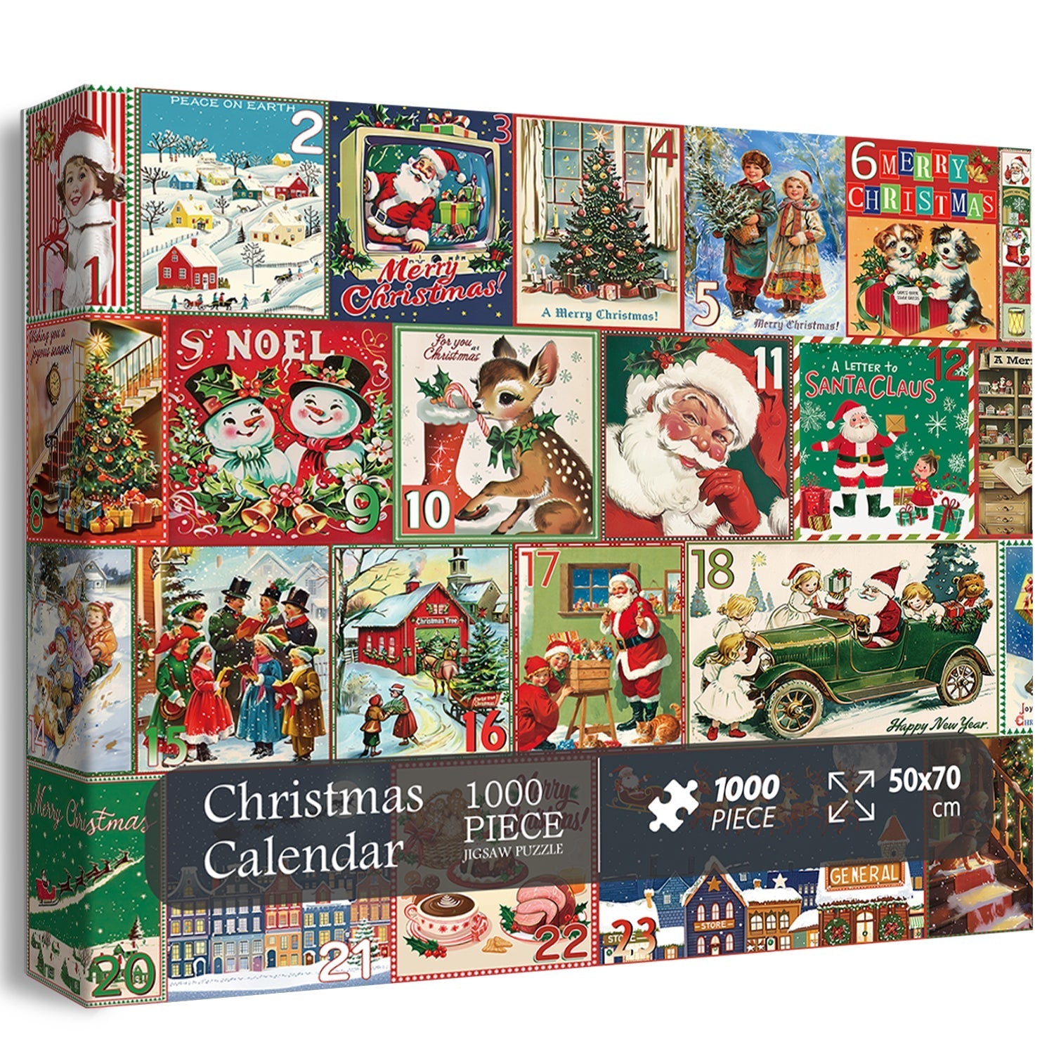 Calendario de Navidad Rompecabezas Puzzle 1000 piezas