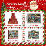 Christmas Cats Avent Calendar Puzzle 1000 pièces