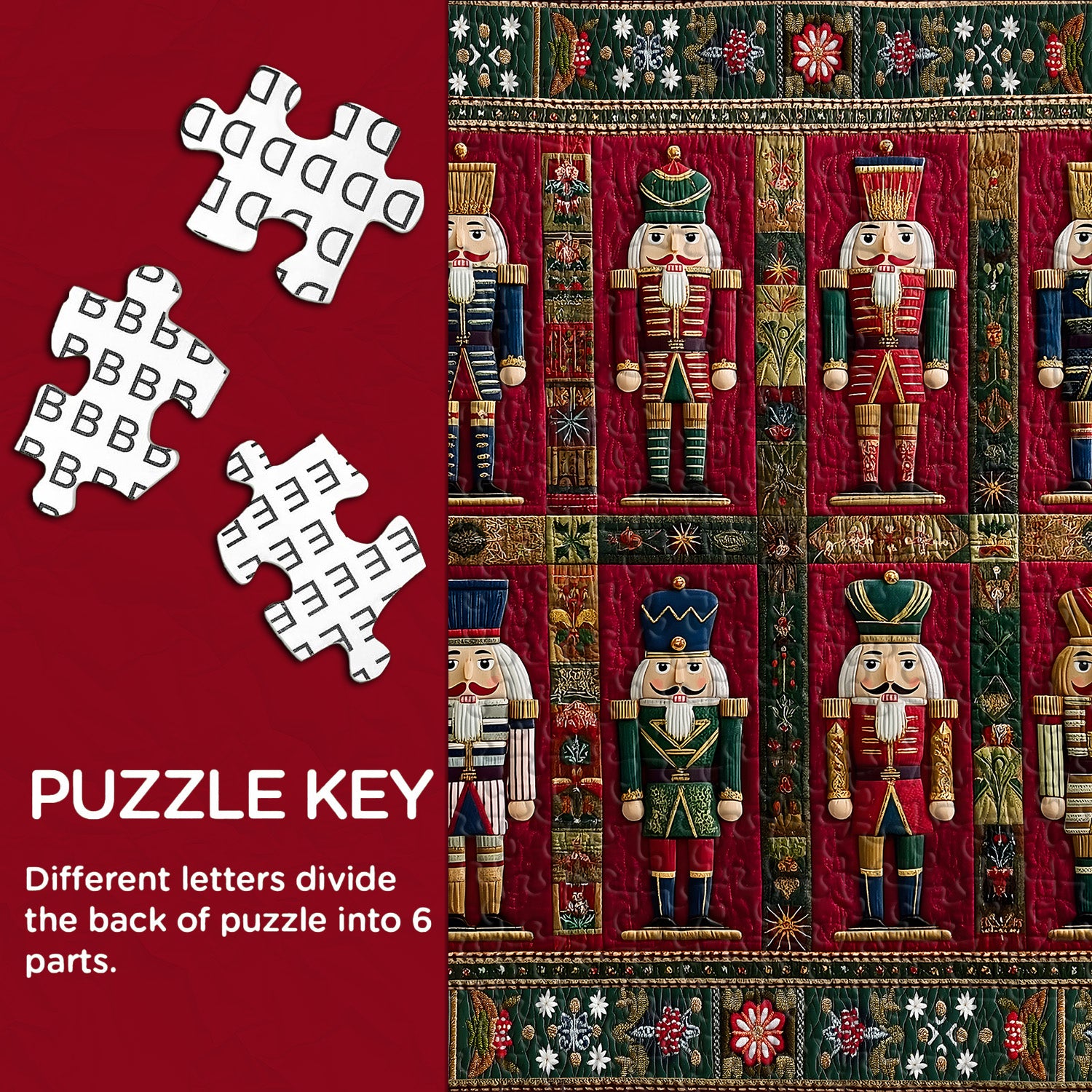 Christmas Nutcrackers Jigsaw Puzzle 1000 Pieces