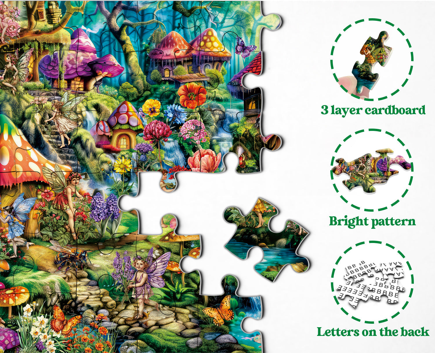 Fairies Flower Land Puzzle de puzzle 1000 pièces
