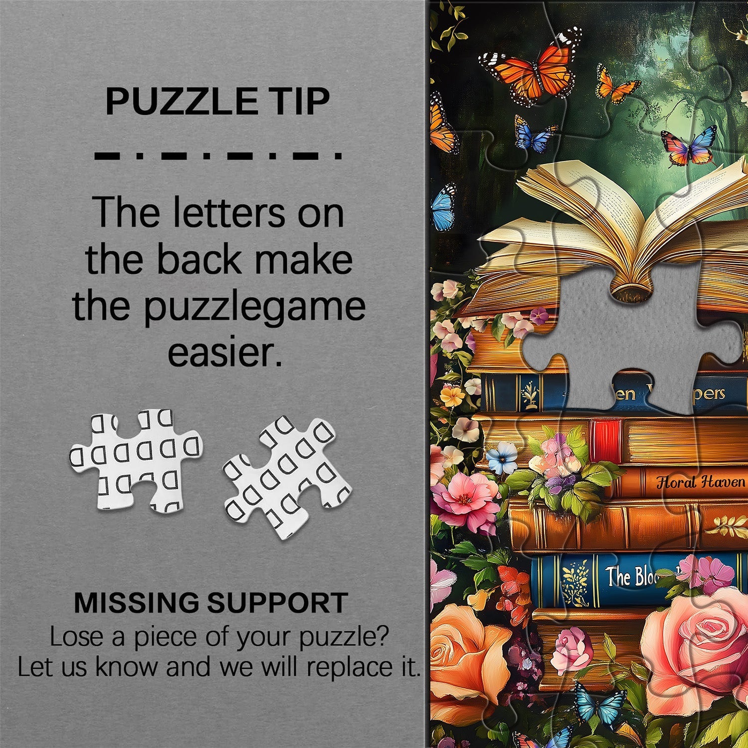Libri e fiori puzzle puzzle 1000 pezzi