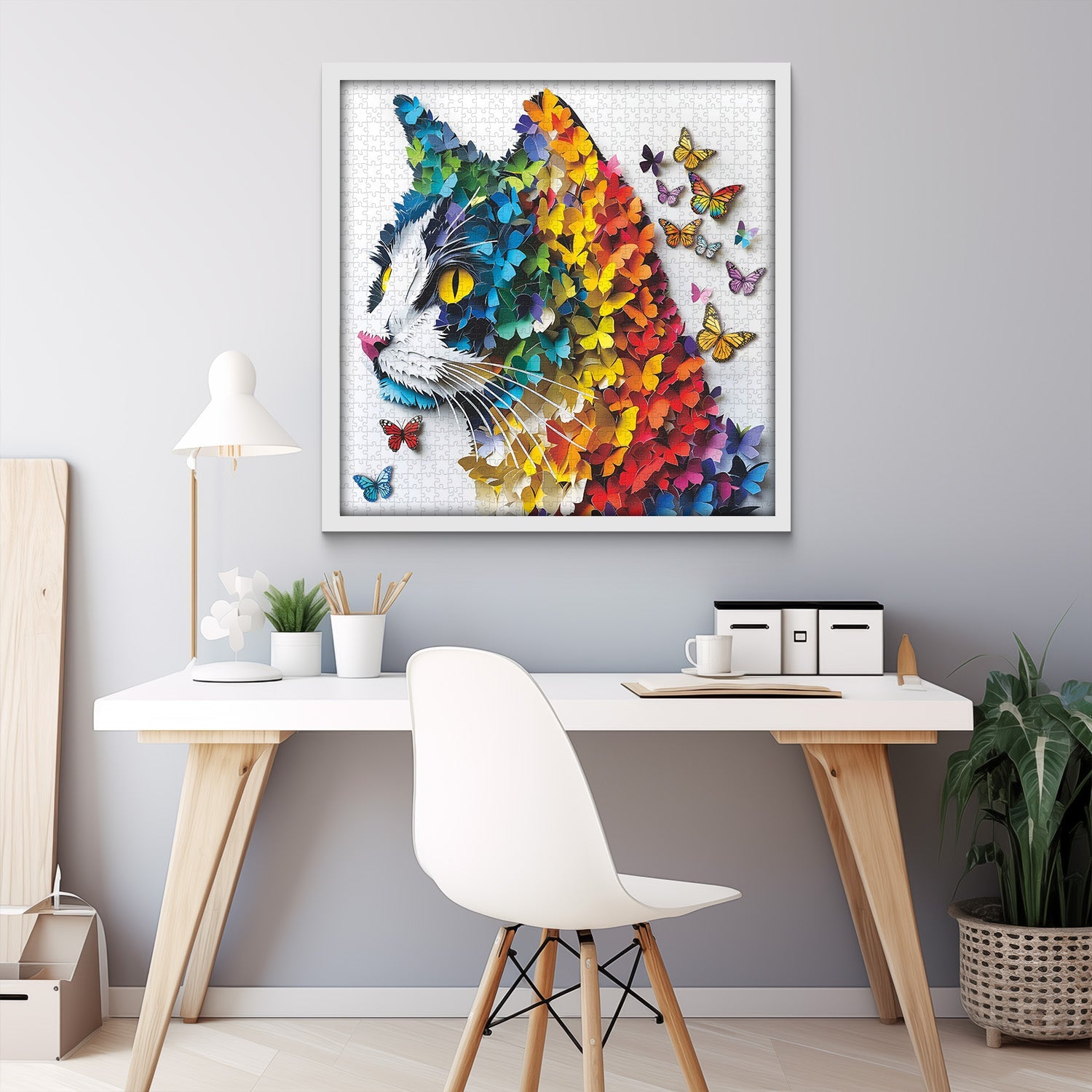Rainbow Butterfly Cat Puzzles 1000 pièces