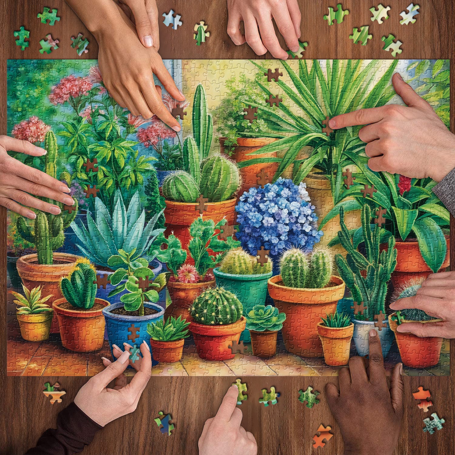 Chapapier floral puzzle 1000 pièces