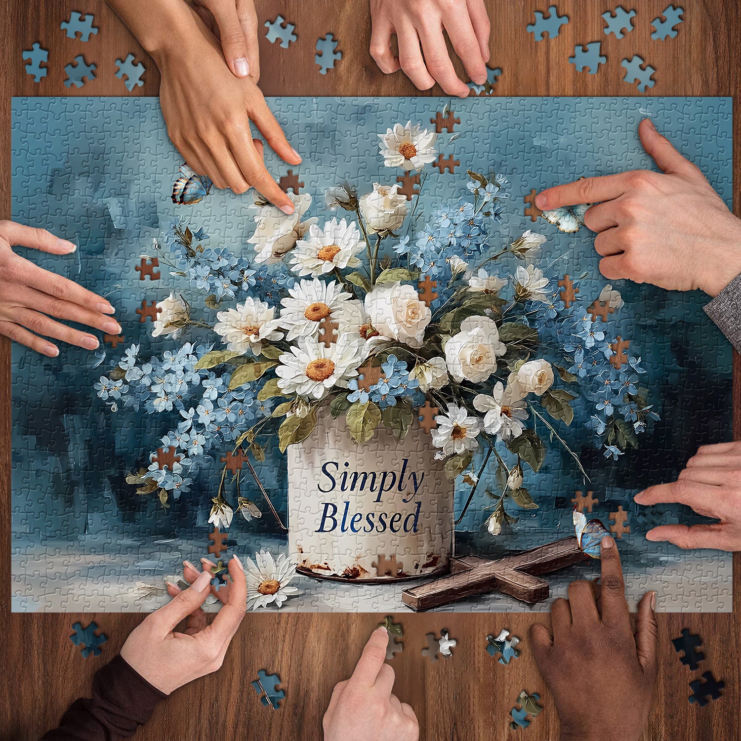 Blumen -Chaptears -Puzzle 1000 Stücke