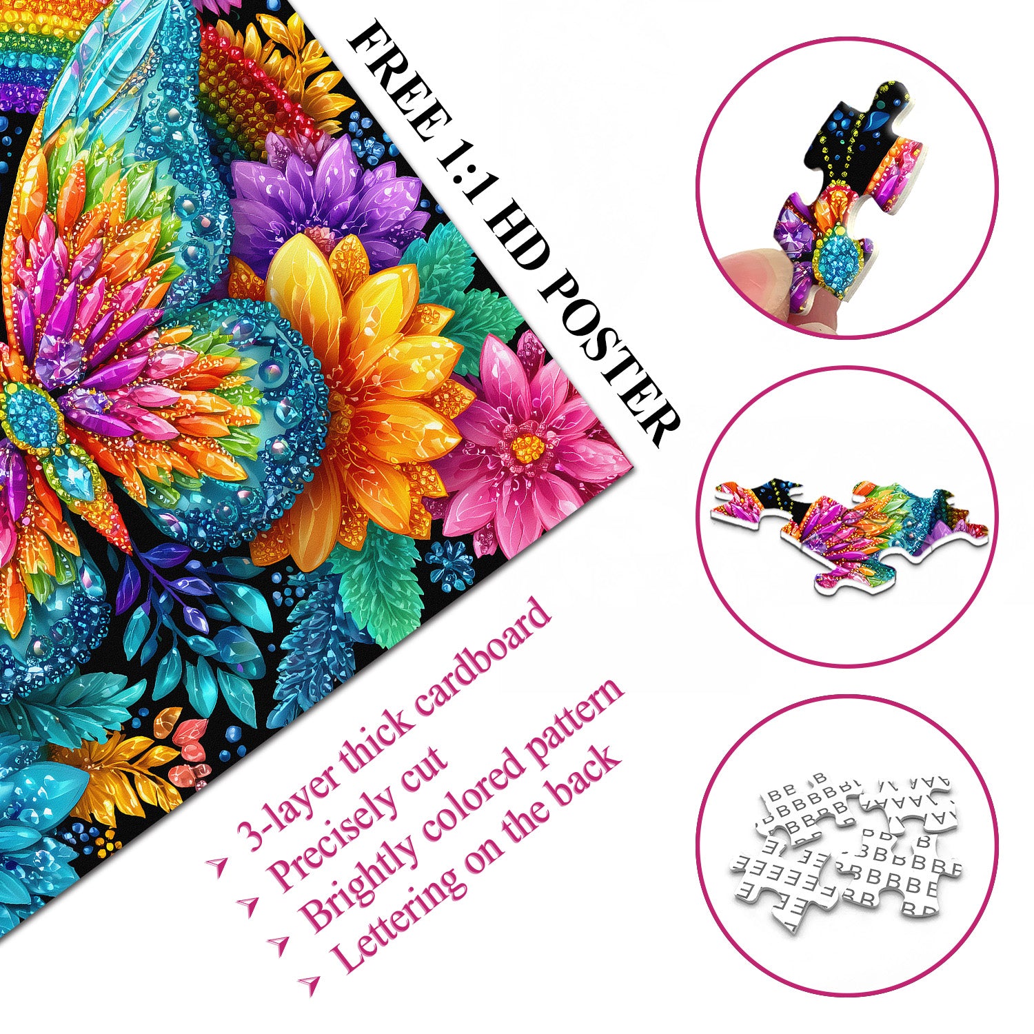 Psychedelic Rasing Jigsaw Puzzle 1000 Stücke