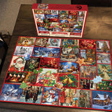 ILLUSTRAZIONE DI ILLUSTRAZIONE AVVENTIVO CALENDARIO AVVENTI PUALLE 1000 pezzi
