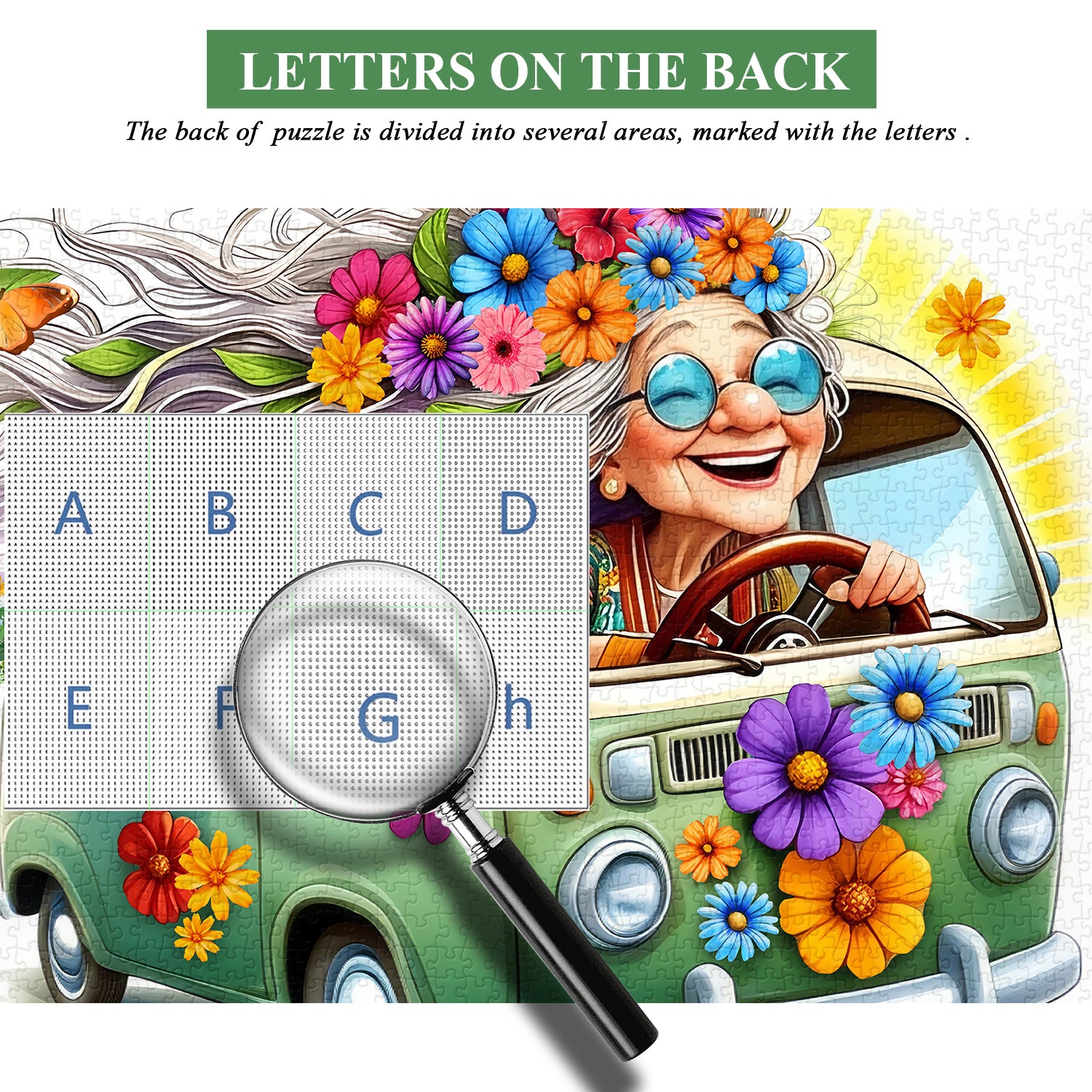 Banny’s Flower Van Jigsaw Entra 1000 pezzi