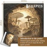 Puzzle foresta di funghi 1000 pezzi