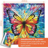 Puzzle puzzle a farfalla cromatica 1000 pezzi