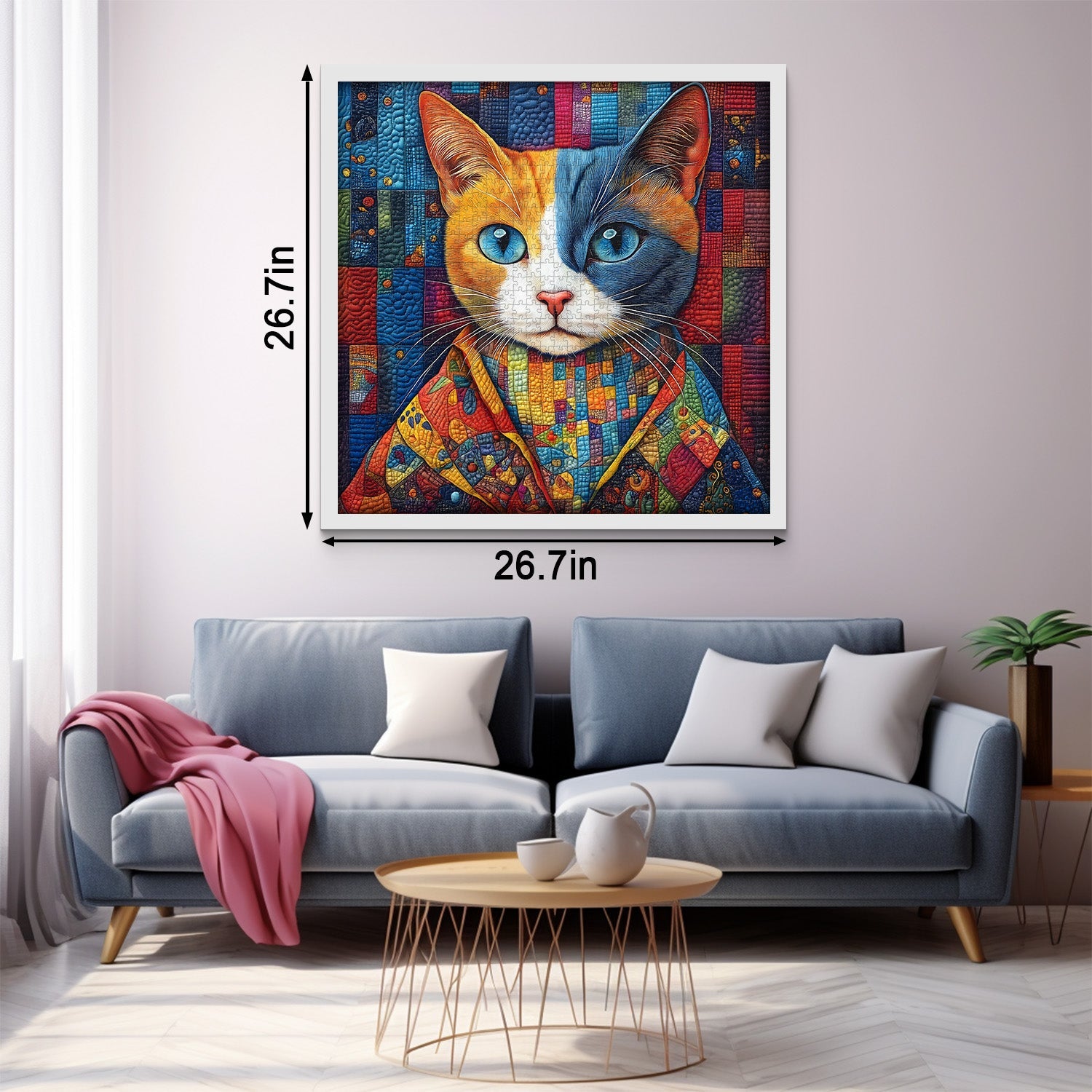 Patchwork -Katzen -Puzzles 1000 Stücke