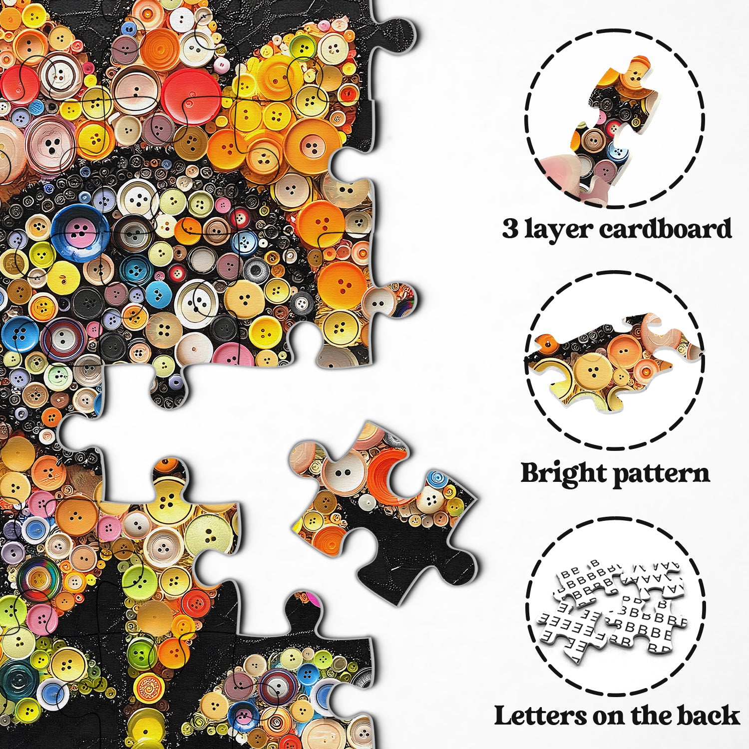 Pulsante girasole puzzle puzzle 1000 pezzi