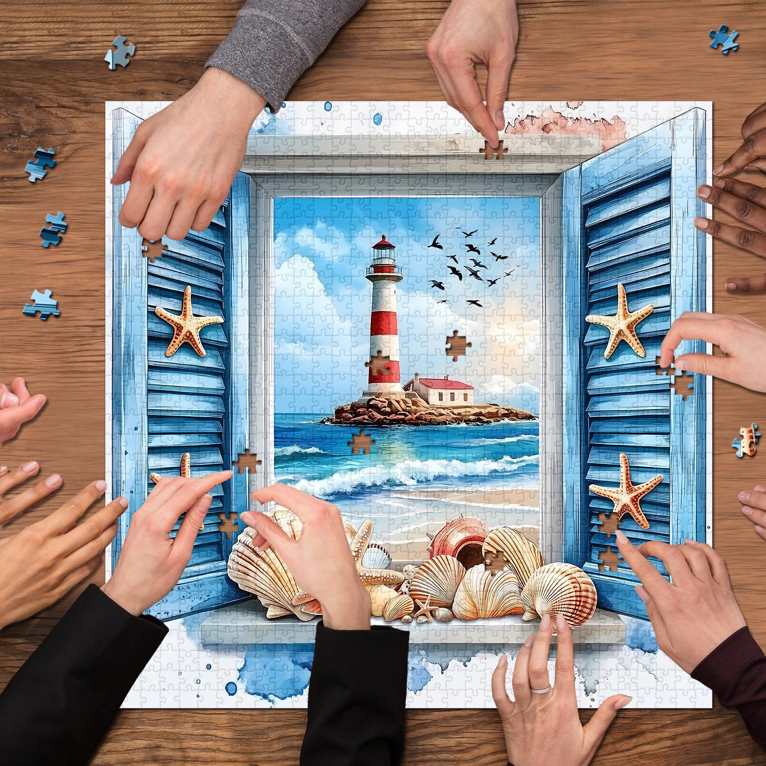 Ozeanfenster Puzzle 1000 Stücke