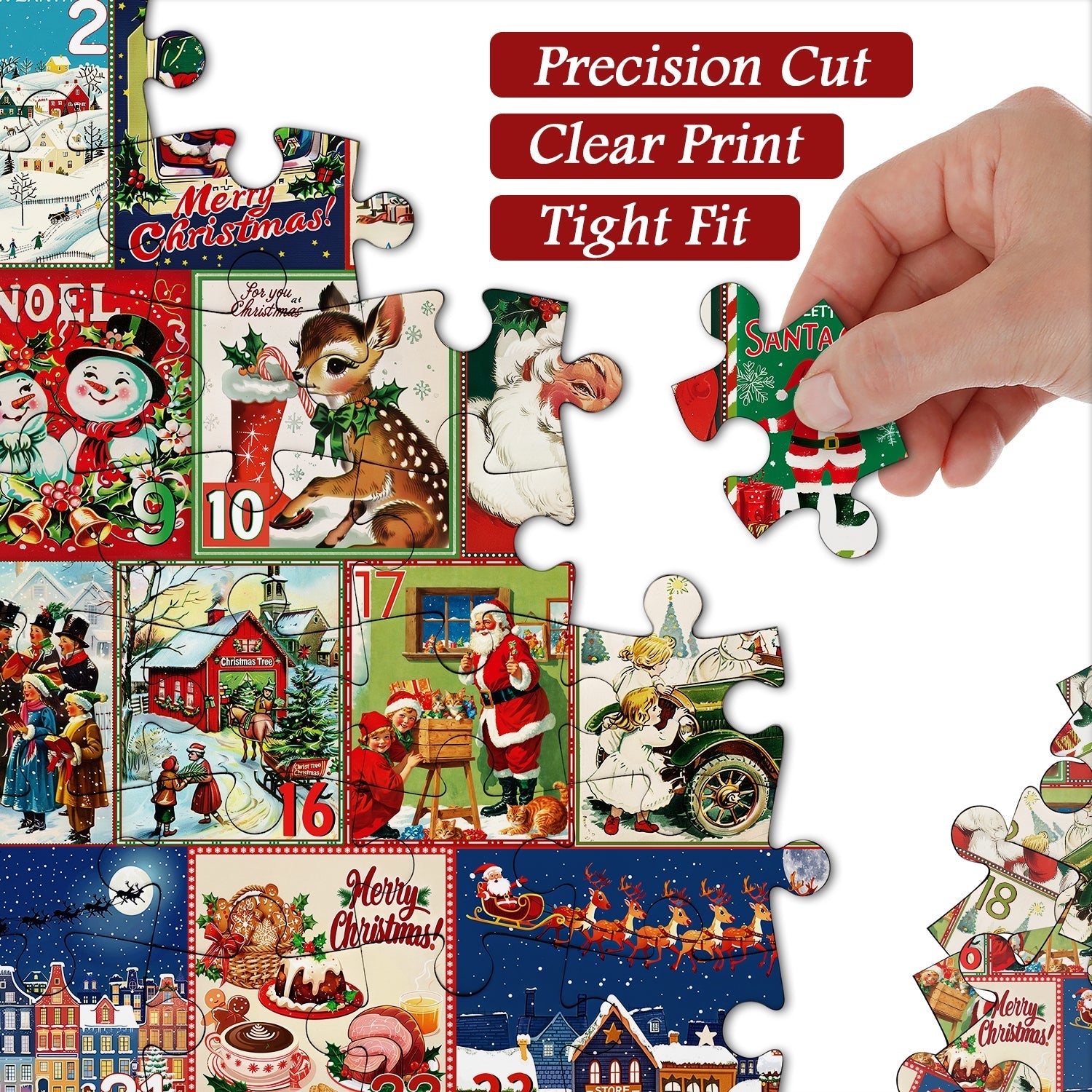 Calendario de Navidad Rompecabezas Puzzle 1000 piezas