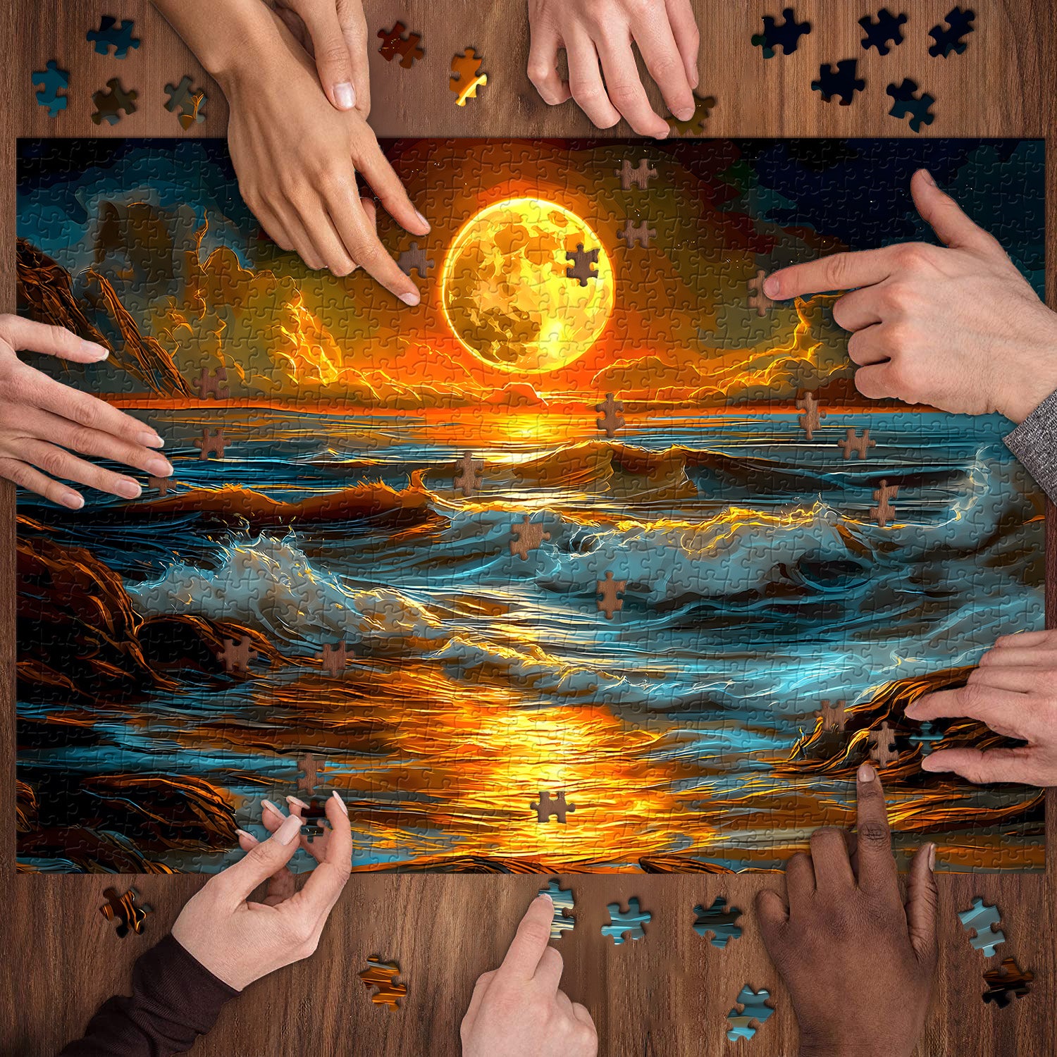 Puzzle puzzle per frenesia psichedelica 1000 pezzi