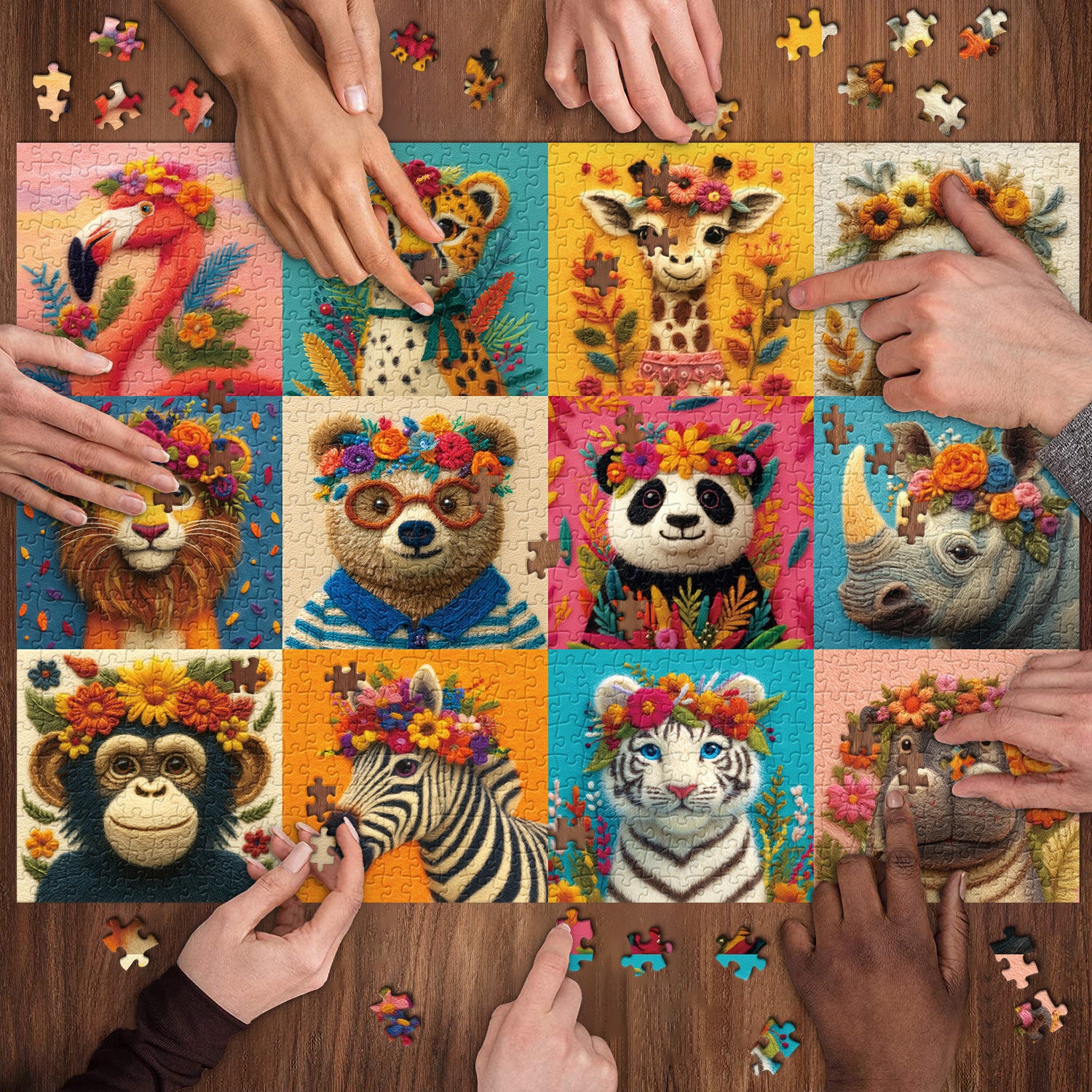 Puzzle puzzle per frenesia psichedelica 1000 pezzi