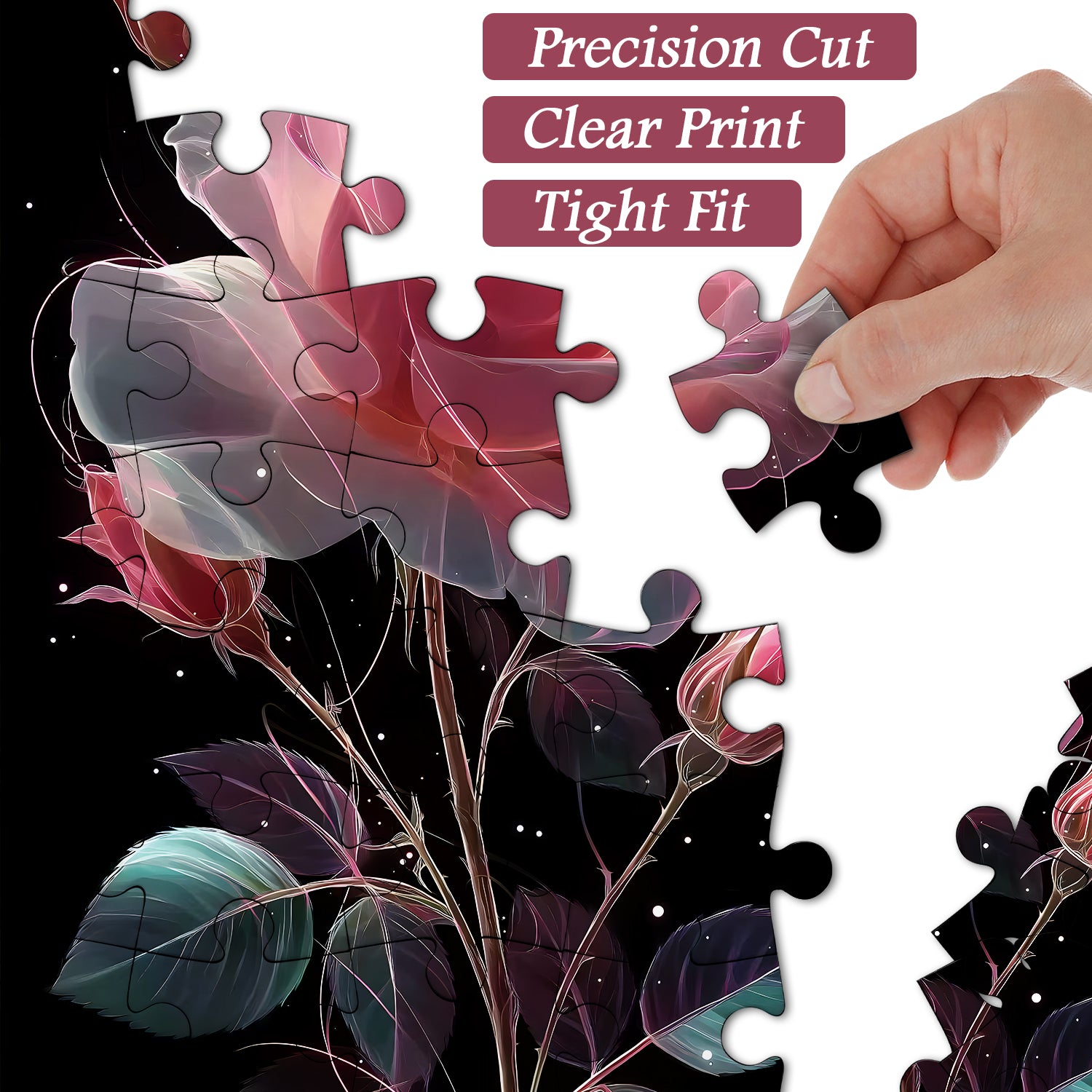 Regentropfen Rose Jigsaw Rätsel 1000 Stücke