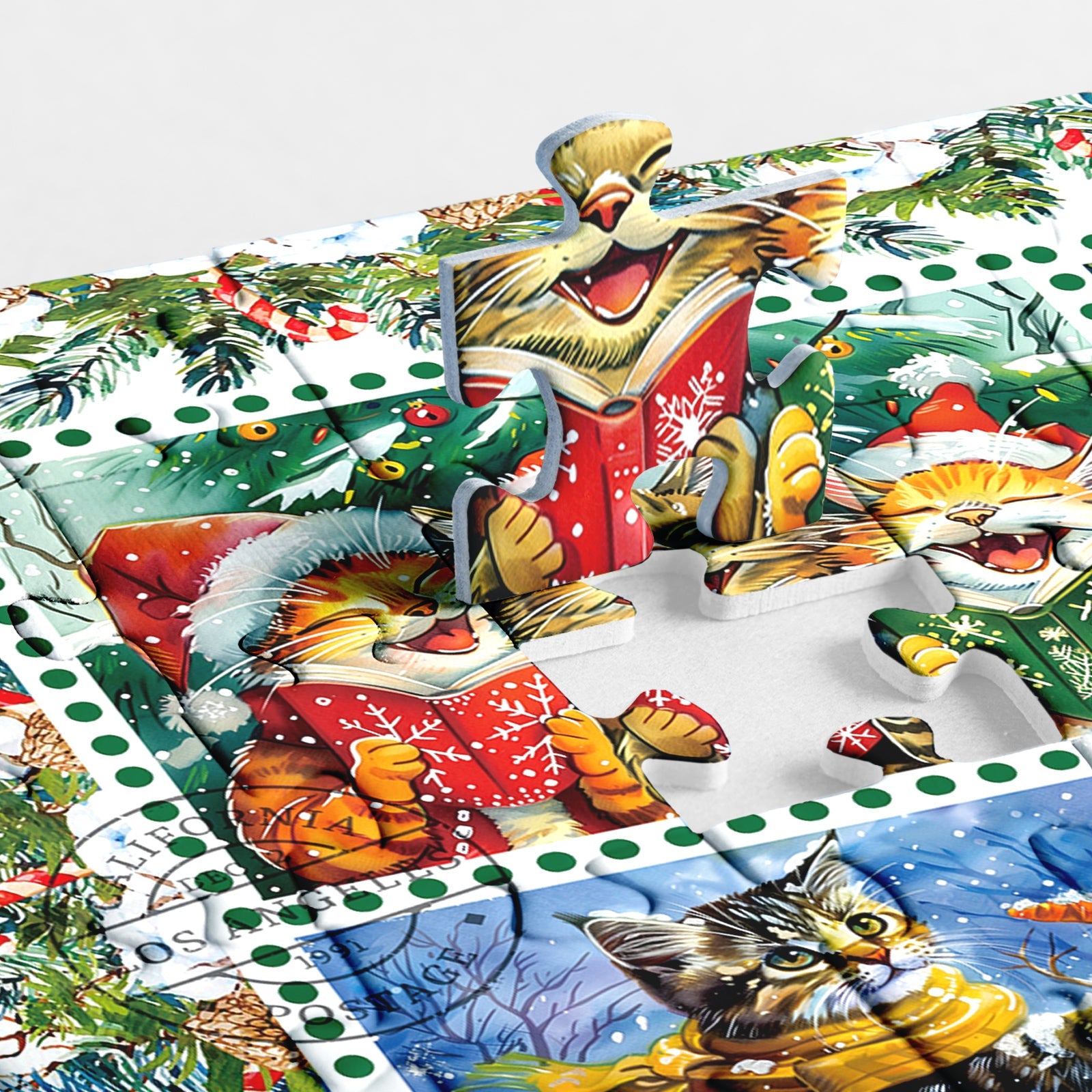 Christmas Cats Avent Calendar Puzzle 1000 pièces