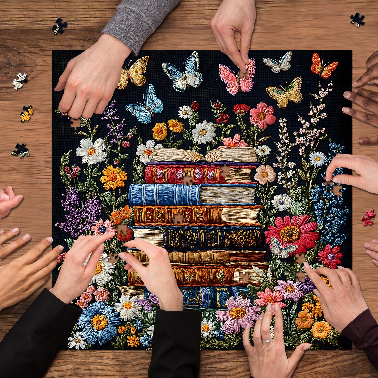 Fleurs et pages puzzles de puzzle 1000 pièces