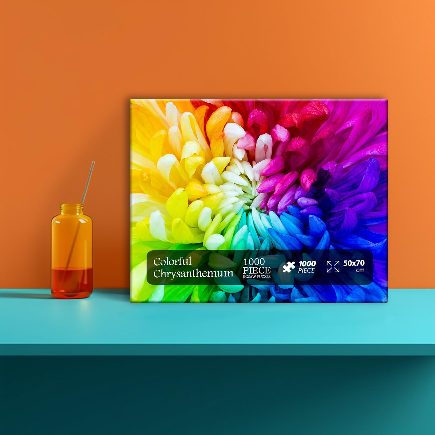 Impossibile crisantemo colorato puzzle puzzle 1000 pezzi